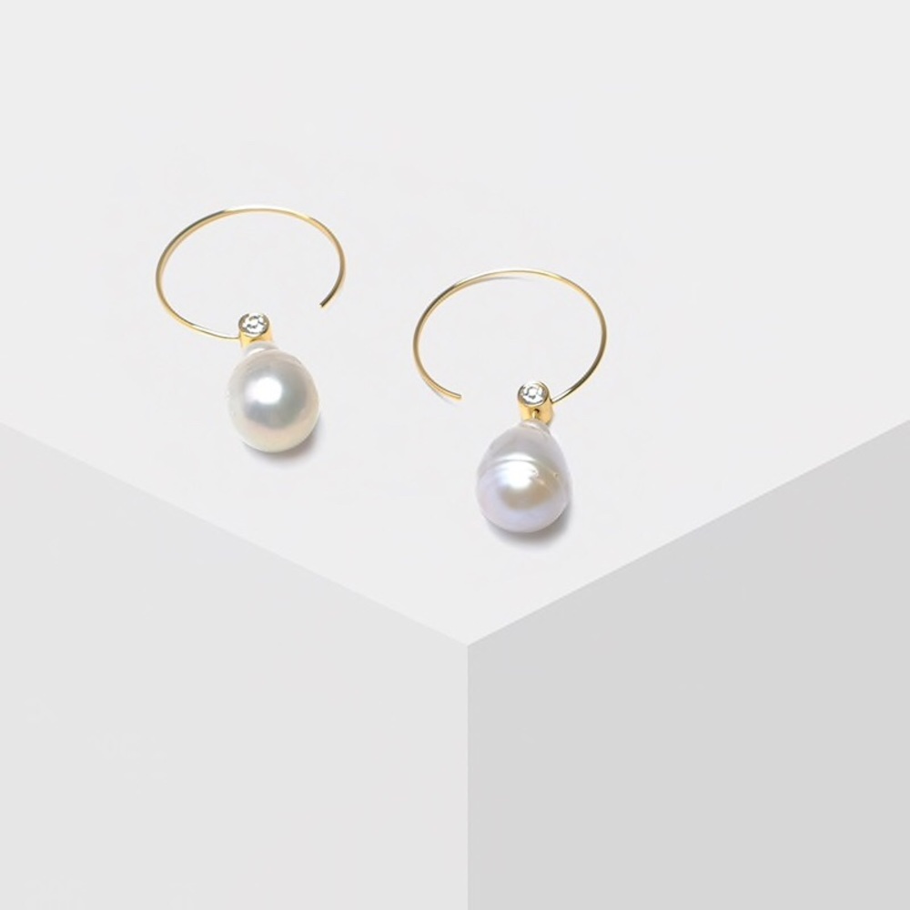 Last one Faux pearl  Earrings Art deco European design - Picture 4 of 9